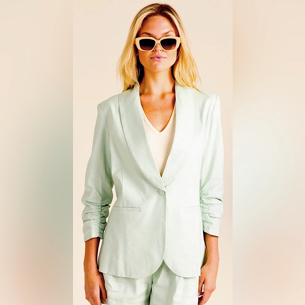 S’EDGE Thomas Blazer Sea Glass Size S